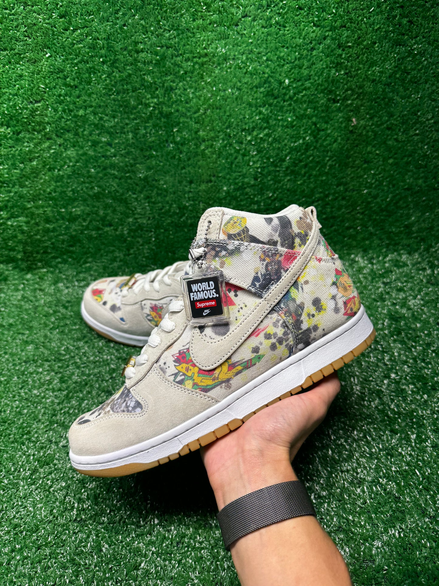 Brand New Nike SB Dunk High X Supreme "Rammellzee" Size 9.5