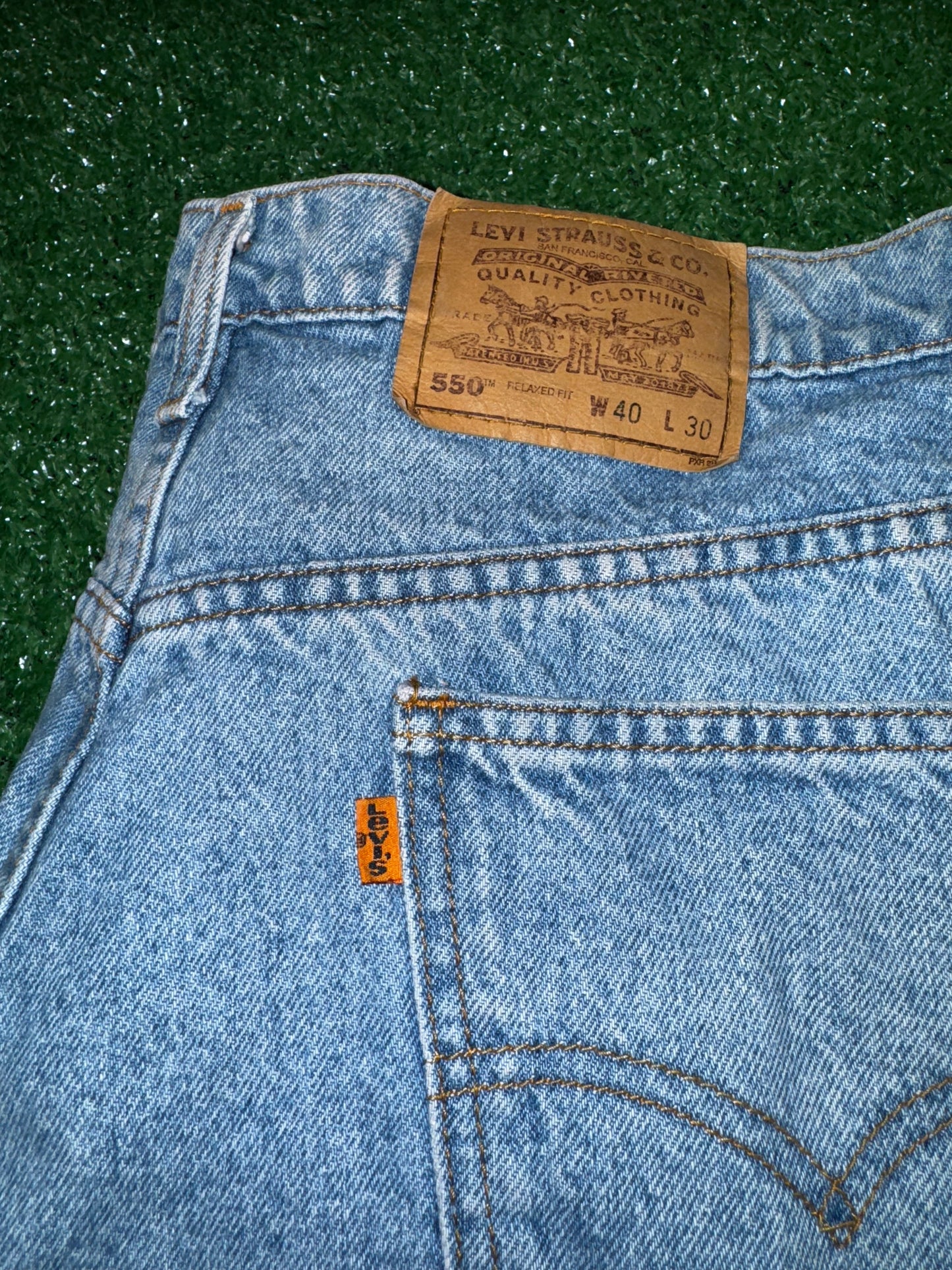 1997 Mens Levis Jeans 550 Size 40X30