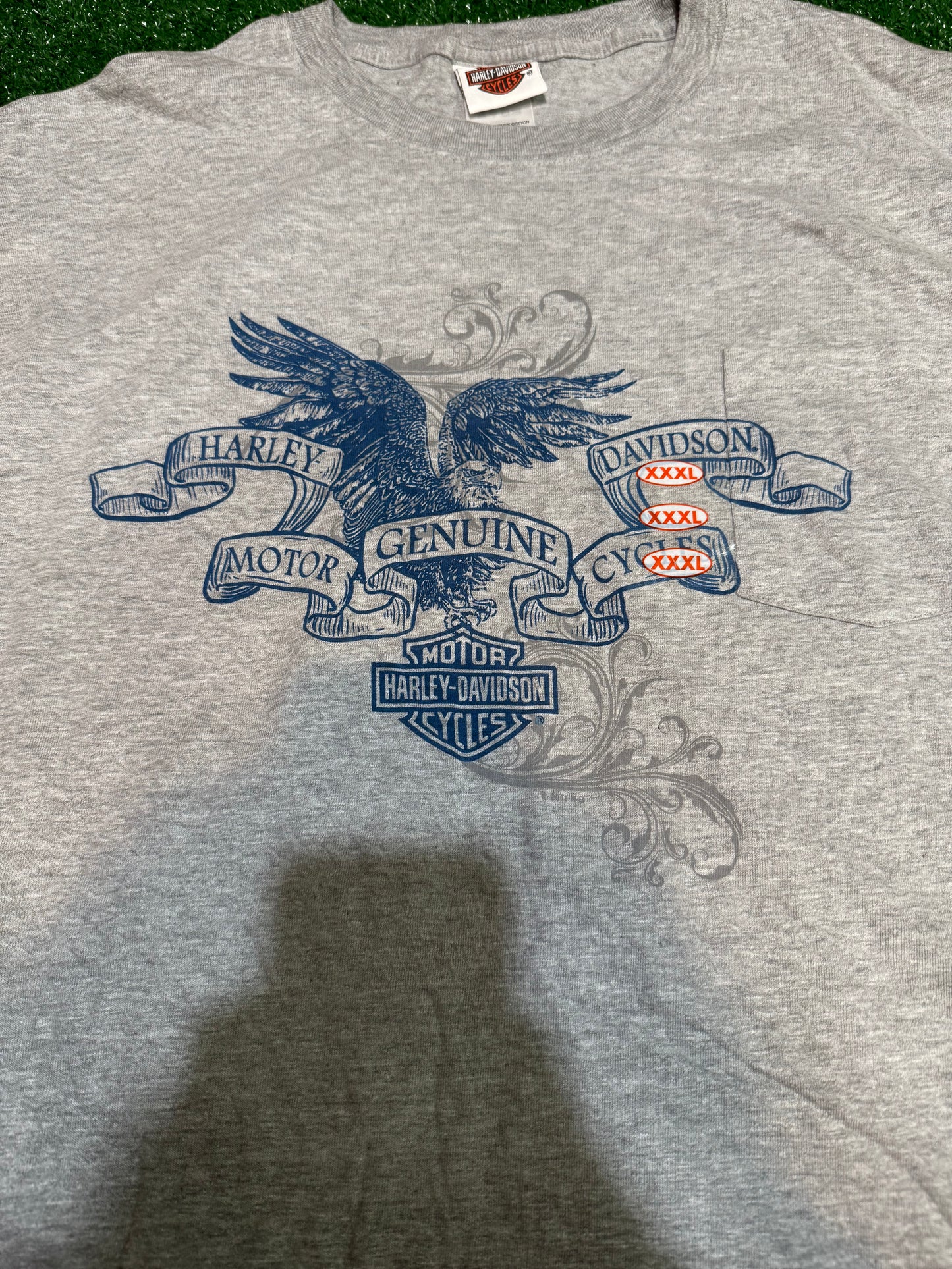 Brand New Early 2000s Princeton IL Harley T-Shirt Size XXXL