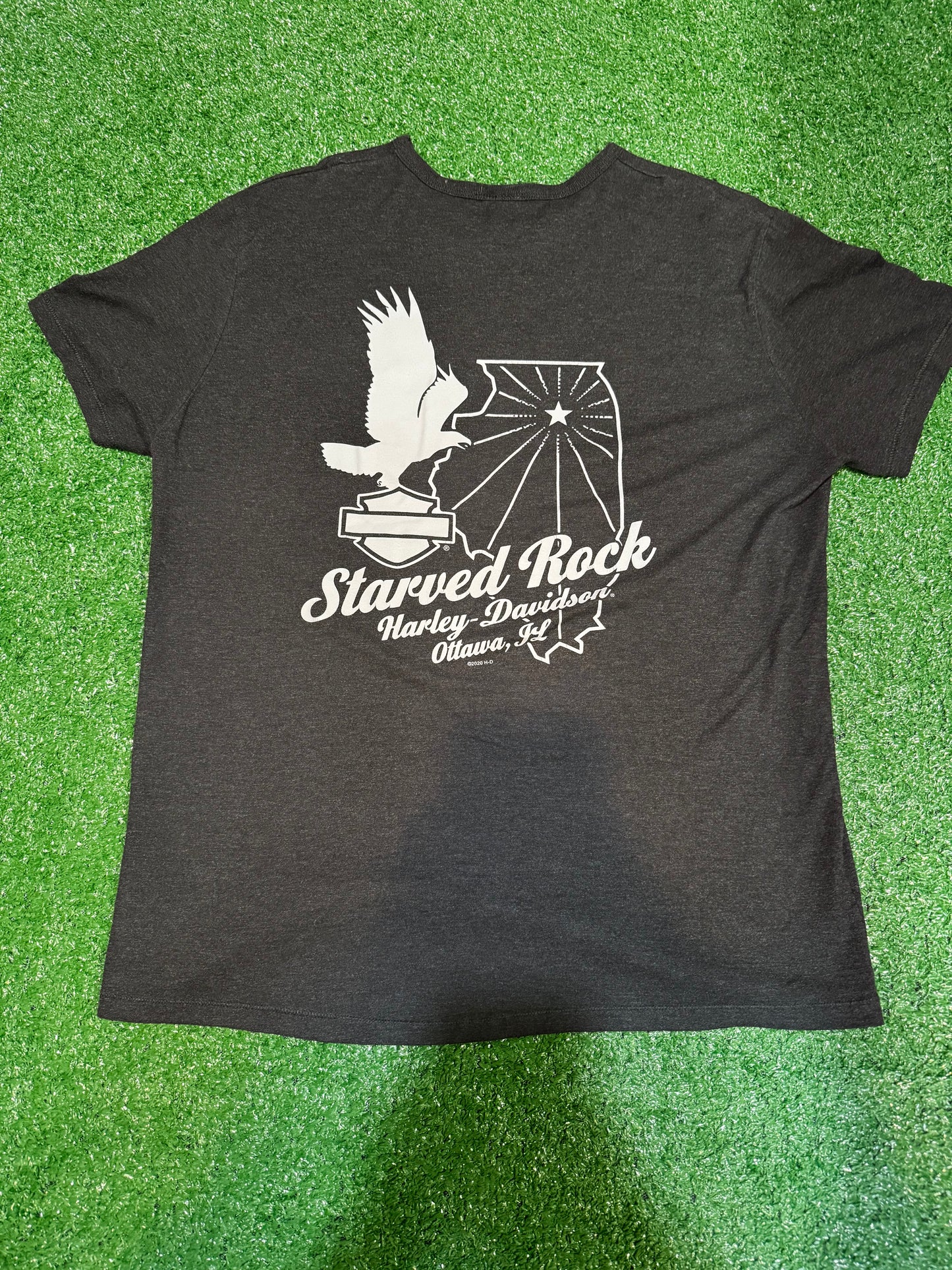 Starved Rock Harley Davidson T-Shirt Size XL