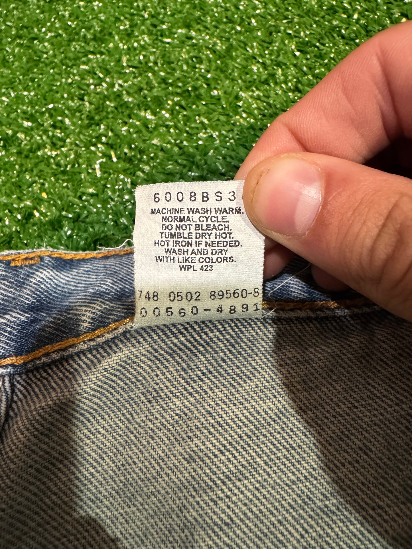 Vintage Mens Levis 560 Jeans Size 33X32 Lighter Wash