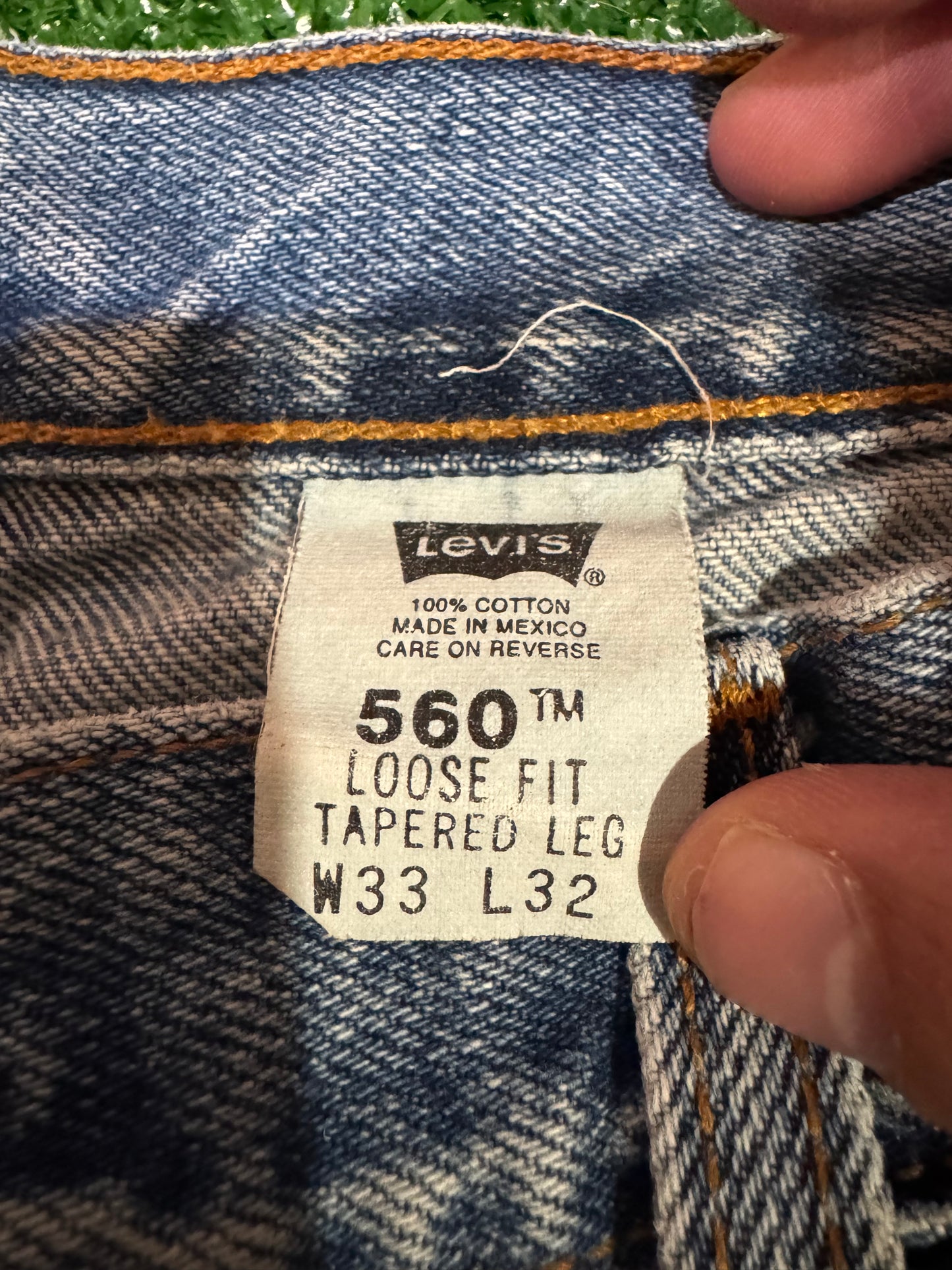 Vintage Mens Levis 560 Jeans Size 33X32