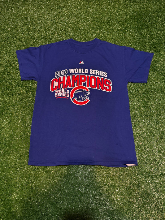 2016 Chicago Cubs World Series Championship T-Shirt Size L