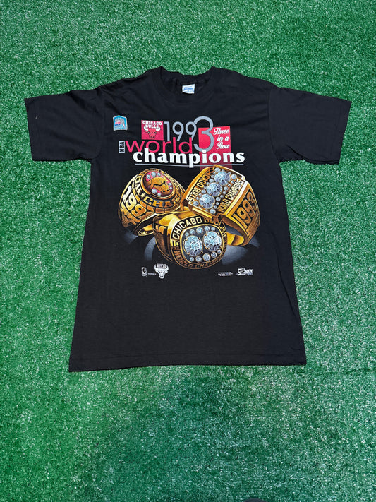 1993 Chicago Bulls Championship T-Shirt Size M Brand New